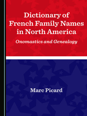 cover image of Dictionary of French Family Names in North America